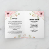 Roze Floral in liefhebbend geheugenprogramma begra Programma (Binnen)