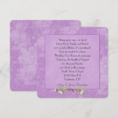 Roze Floral in reliëf Kaart (Voorkant / Achterkant)