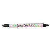 Roze Floral Inspirerend Pen (Voorkant)