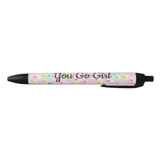 Roze Floral Inspirerend Pen (Bodem)