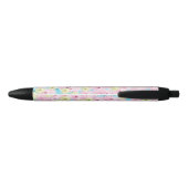 Roze Floral Inspirerend Pen (Achterkant)