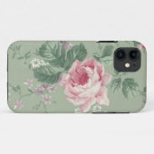 Roze Floral iPhone5 hoesje (Achterkant (horizontaal))