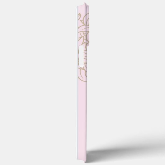 Roze Floral iPhone / iPad case (Achterkant / Rechts)