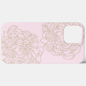Roze Floral iPhone / iPad case (Achterkant (horizontaal))