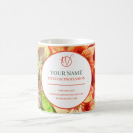 Roze Floral je beroep en website, ZSSG Koffiemok