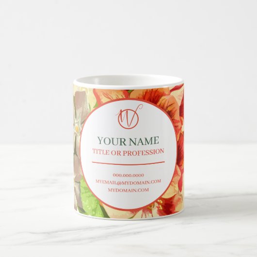 Roze Floral je beroep en website, ZSSG Koffiemok (Center)