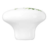 roze Floral Keramische Knop (Zijkant)