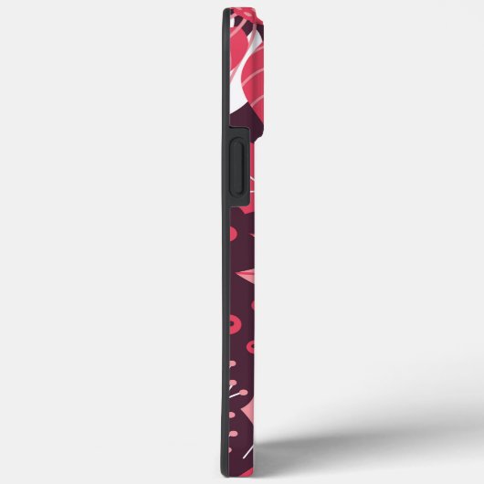 Roze Floral Kerstmis iPhone | KerstiPhone Case-Mate iPhone Case (Achterkant / Rechts)