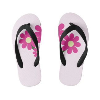 Roze Floral Kinder Teenslippers