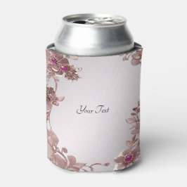 Roze Floral Koelbox Blikjeskoeler