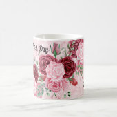 Roze Floral Koffiemok (Center)