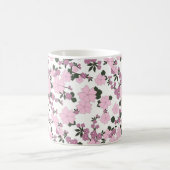  roze Floral Koffiemok (Center)
