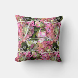 Roze Floral Kussen