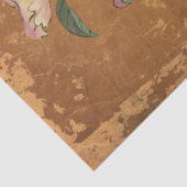 Roze Floral laat de Japanse  ontkoppeling van voge Tissuepapier (Detail)