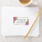 Roze Floral Label (Insitu)