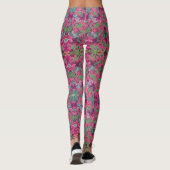 Roze Floral Leggings (Achterkant)