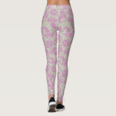 Roze  Floral Leggings (Achterkant)