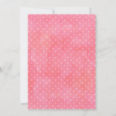 Roze Floral Let's Flamingle Birthday Invitation Kaart (Achterkant)