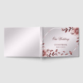 Roze Floral Lijst Guest Book Gastenboek (Volledig)