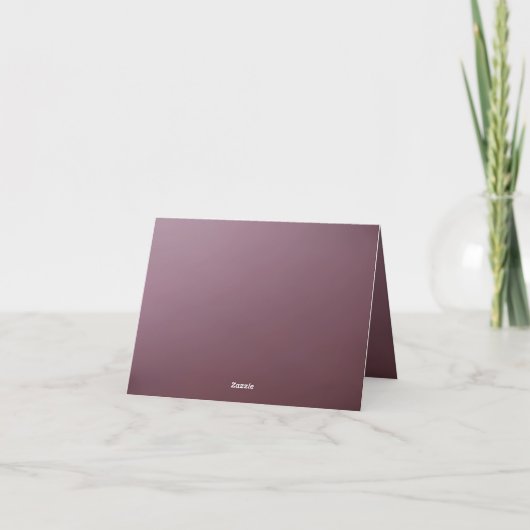 Roze Floral Lijst Hartelijk dank Bedankkaart (Achterkant)