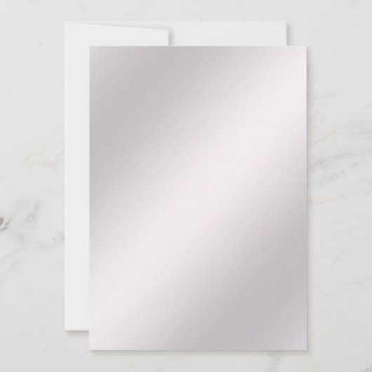 Roze Floral Lijst Verloving Kaart (Achterkant)