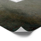 Roze Floral  Lijst Weddenschap Welkomstteken Poster (Hoek)