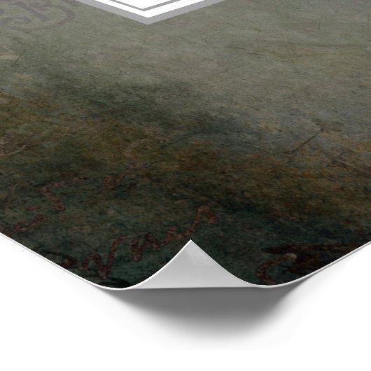 Roze Floral  Lijst Weddenschap Welkomstteken Poster (Hoek)