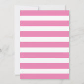 Roze Floral Little Pumpkin 1st Birthday Invitation Kaart (Achterkant)