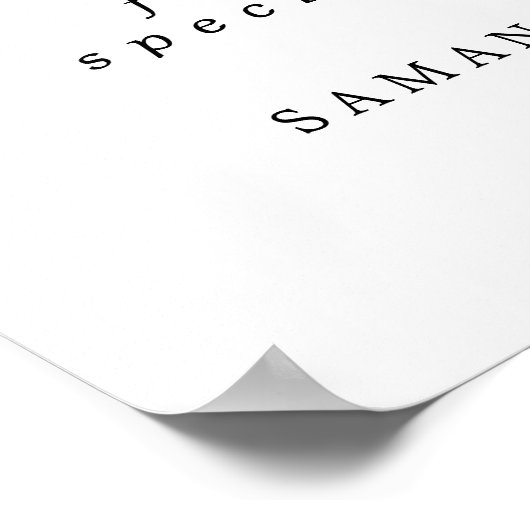 Roze Floral Love is Sweet Wedding Dessert Bar Sign Poster (Hoek)