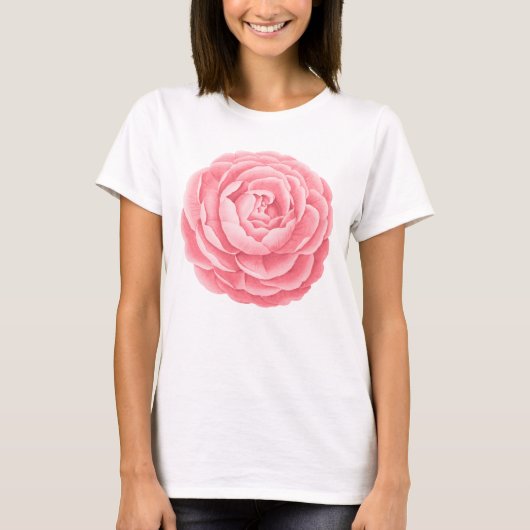 Roze Floral Lover T-shirt (Voorkant)