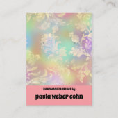 Roze Floral Luxury Earring Display Visitekaartje (Voorkant)