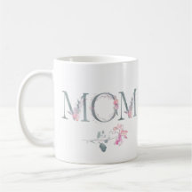 Roze Floral Mam Design met Namen