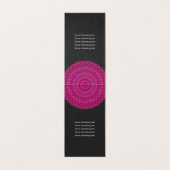 Roze Floral Mandala Ornament Visitekaartje (Binnenkant ongevouwen)