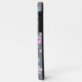Roze Floral met bruine accenten Case-Mate iPhone Case (Achterkant/links)