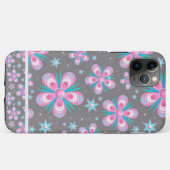 Roze Floral met bruine accenten Case-Mate iPhone Case (Achterkant (horizontaal))