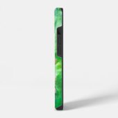 Roze Floral Monogram iPhone Hoesje (Linkerkant)