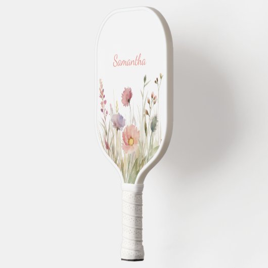  roze Floral naam Pickleball Paddle (Links)