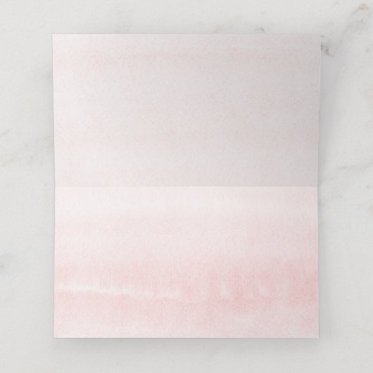 Roze Floral Name Kaarten Plaatskaartje (Binnenkant ongevouwen)