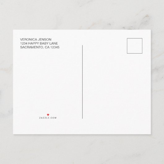  Roze Floral Oh Baby Girl Baby shower Uitnodiging Briefkaart (Achterkant)