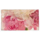 Roze Floral Paar of Pillowcases, King Size Kussensloop (Voorkant-Rechts)