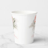 Roze Floral Pampas Grass Vrijgezellenfeest Boho Papieren Bekers (Rechts)