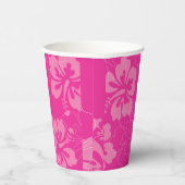 Roze Floral Papieren Bekers (Rechts)