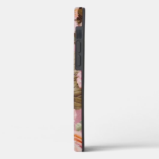 Roze Floral Pastel Rustic Case-Mate iPhone Case (Achterkant / Links)