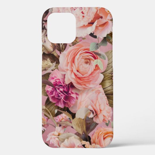 Roze Floral Pastel Rustic Case-Mate iPhone Case (Achterkant)