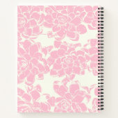  roze Floral Patroon Aangepast Recipe Notitieboek (Achterkant)