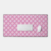  roze Floral Patroon Bureaumat (Keyboard & Muis)