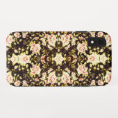 roze Floral Patroon, geel Case-Mate iPhone Case (Achterkant (horizontaal))