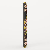 roze Floral Patroon, geel Case-Mate iPhone Case (Achterkant/rechts)