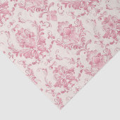  roze Floral Patroon Tissuepapier (Detail)