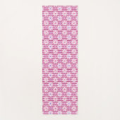 roze Floral Patroon Yogamat (Voorkant)